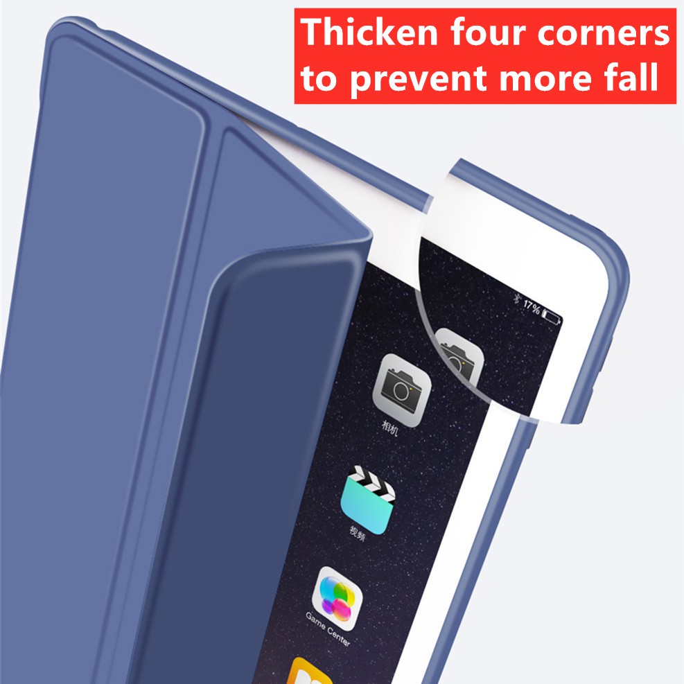 Bao nắp gập trơn màu cho máy tính bảng iPad 2018 Case 9.7 inch Mini 1/2/3/4/5 | BigBuy360 - bigbuy360.vn