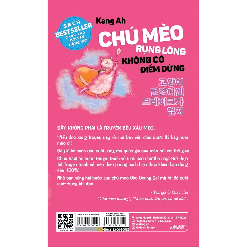 Sách Chú mèo rụng lông không có điểm dừng - VLG0