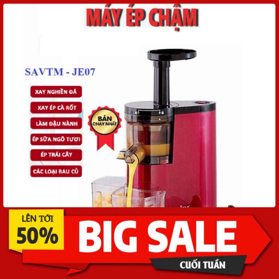 MÁY ÉP CHẬM SAVTM JE07 - MÁY ÉP TRÁI CÂY SIÊU SẠCH