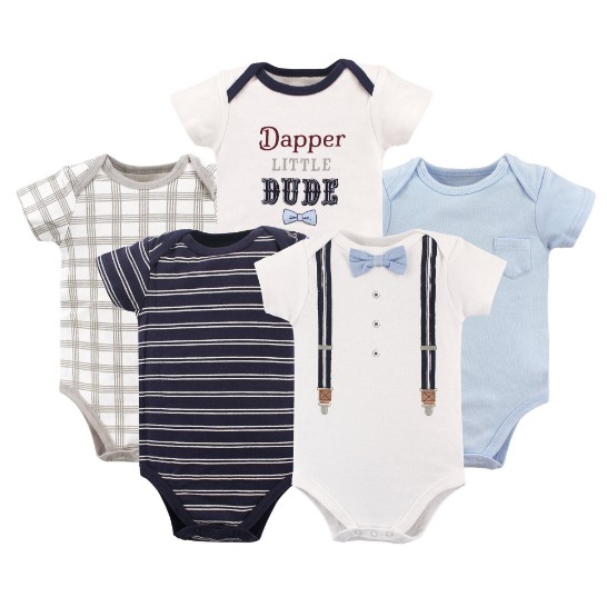 Set 5 body bé trai nhiều size (3-12 tháng)