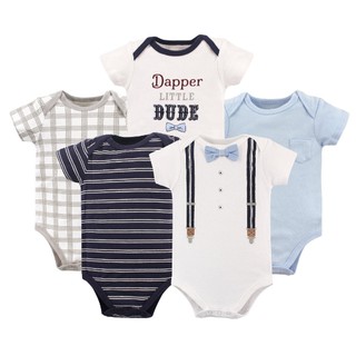 Set 5 body bé trai nhiều size (6-9-12 tháng)