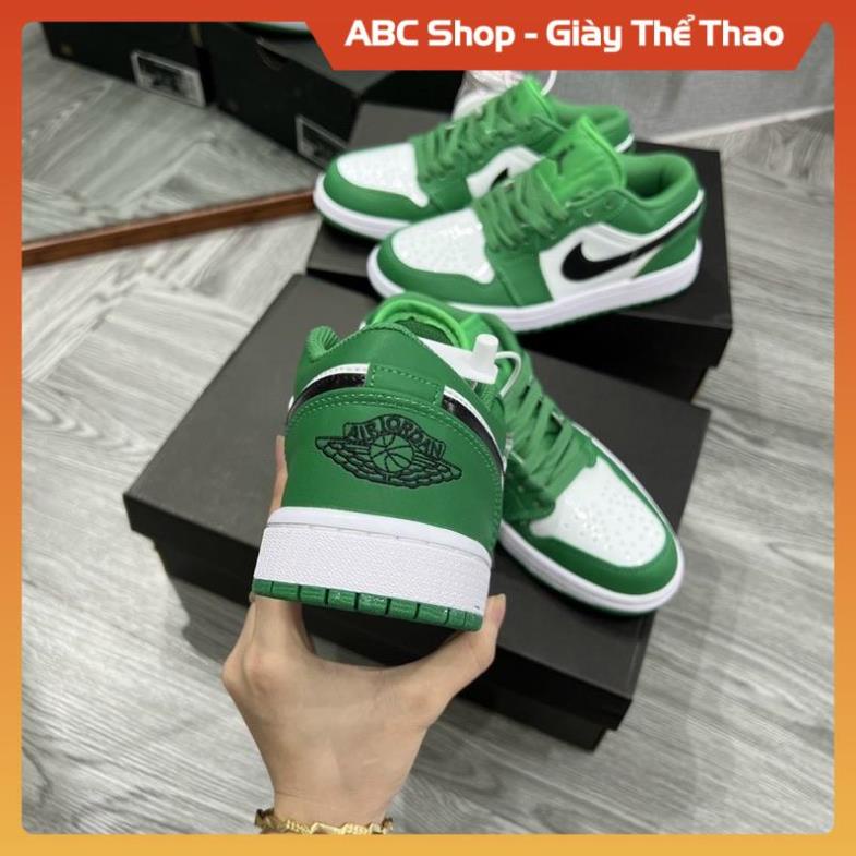GIÀY THỂ THAO JD XANH LÁ TRẮNG THẤP CỔ 11 FULL BOX, GIẦY JD1 LOW HÓT TREND