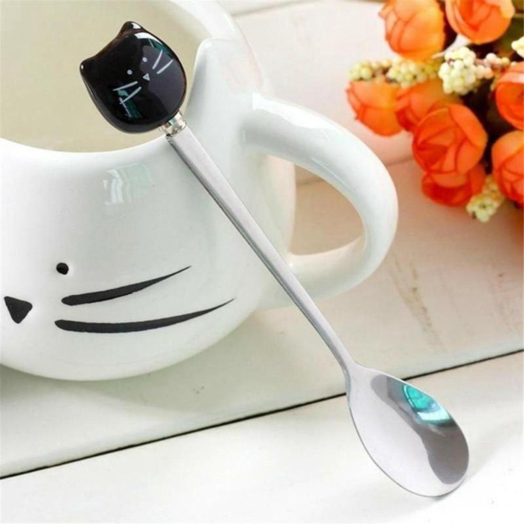 Muỗng Cà Phê Hình Mèo Dễ Thương