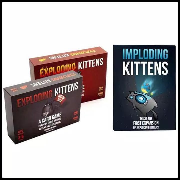 Bộ Đồ Chơi Boardgame Exploding Kittens + Nsfw + Imploding + Streaking Kitten Hbg151