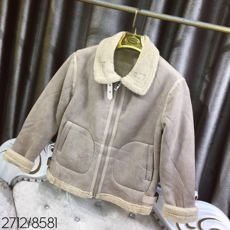 Áo da lộn Full lông cừu siêu chất