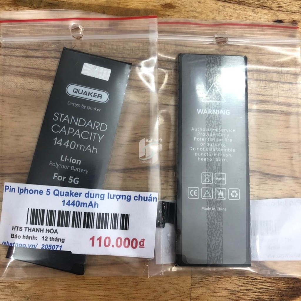 Pin Iphone QUA KER cho IP5, 5s, 6, 6s, 7, 7plus, 8, 8 Plus chuẩn như pin zin chính hãng kèm tua vít và Siu dán