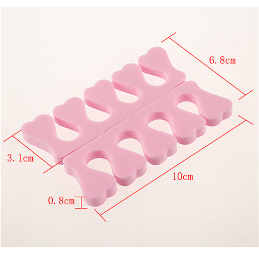 [Hàng mới về] 50 Dụng cụ tách ngón chân bằng mút xốp màu sắc ngẫu nhiên