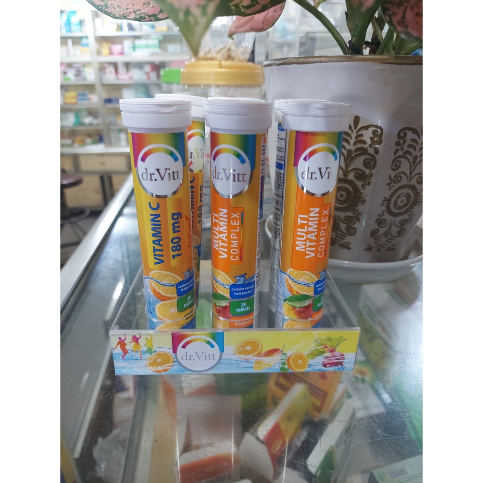 Viên sủi Bổ Sung Vitamin Tổng Hợp Multivitamins - dr Vitt  - Balan