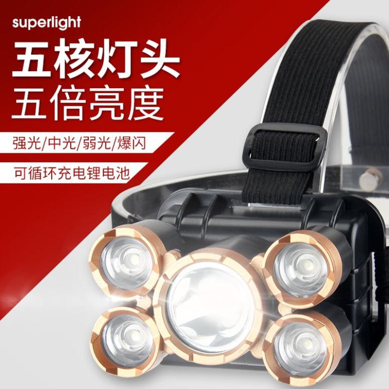 [BẢO HÀNH 12 THÁNG] ĐÈN BIN ĐỘI ĐẦU ĐEO TRÁN SIÊU SÁNG 5 BÓNG LED CHÍNH HÃNG [BẢO HÀNH 12 THÁNG] | BigBuy360 - bigbuy360.vn
