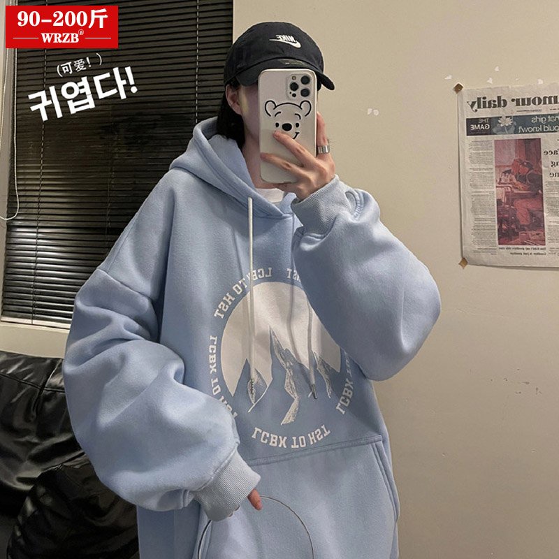 Áo khoác hoodie nỉ nam nữ from rộng hình Núi DC303