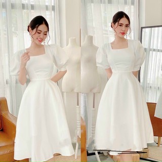 Đầm tay phồng dài
