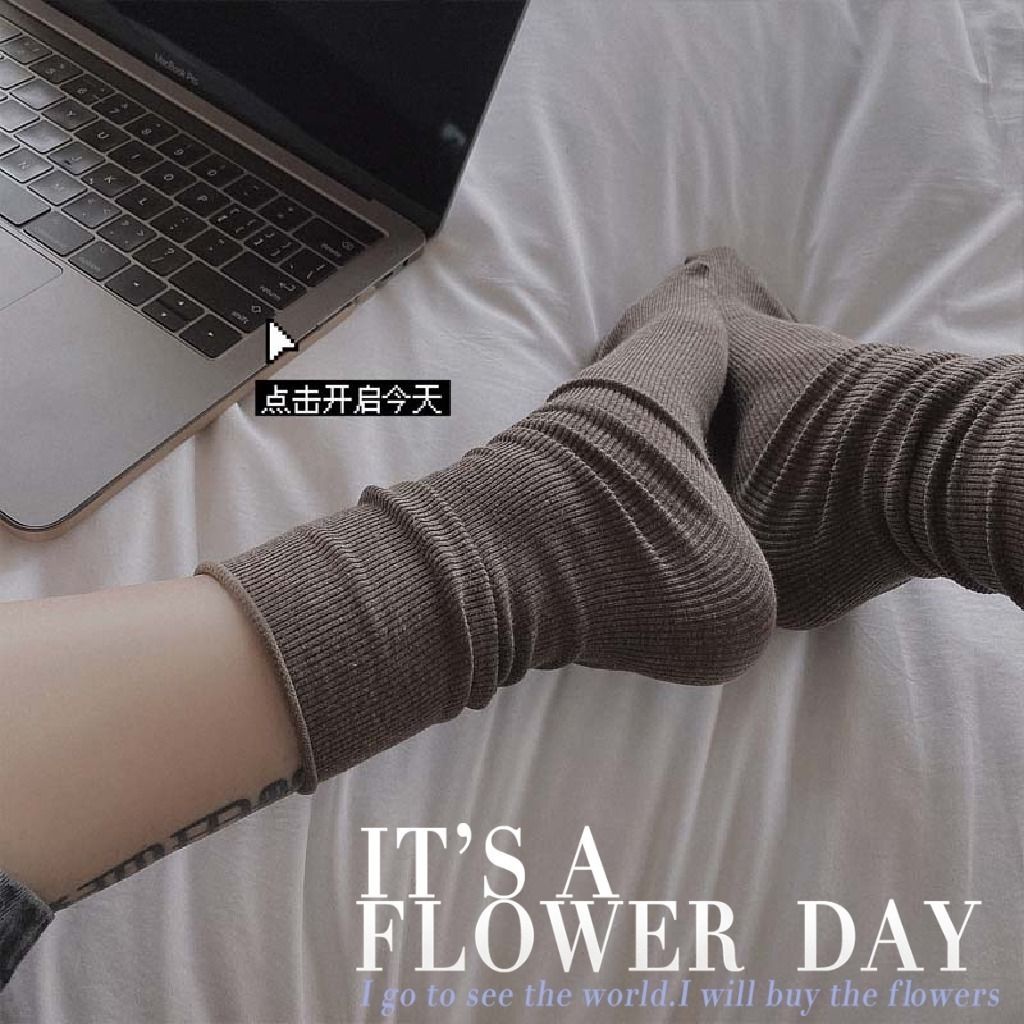 Đôi Vớ Nhung Ống Dài Màu Trơn Thời Trang Thu Đông Phong Cách Nhật Bản Dành Cho Nữ