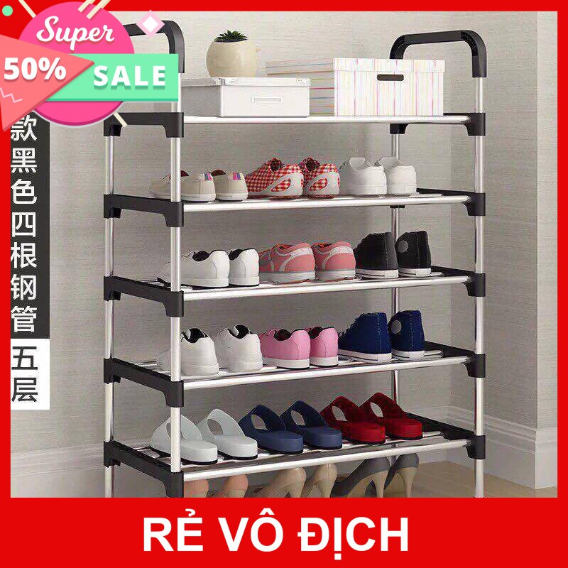 [Hot]-Kệ để giày dép 5 tầng thanh inox siêu bền đẹp