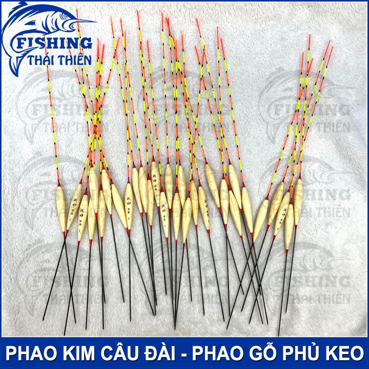 Phao Kim Câu Đài Số 1, 2, 3 Chất Liệu Gỗ Phủ Keo Dùng Câu Đơn Câu Đài