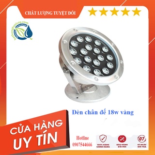 Đèn âm nước chân đế 18w ánh sáng vàng 24v