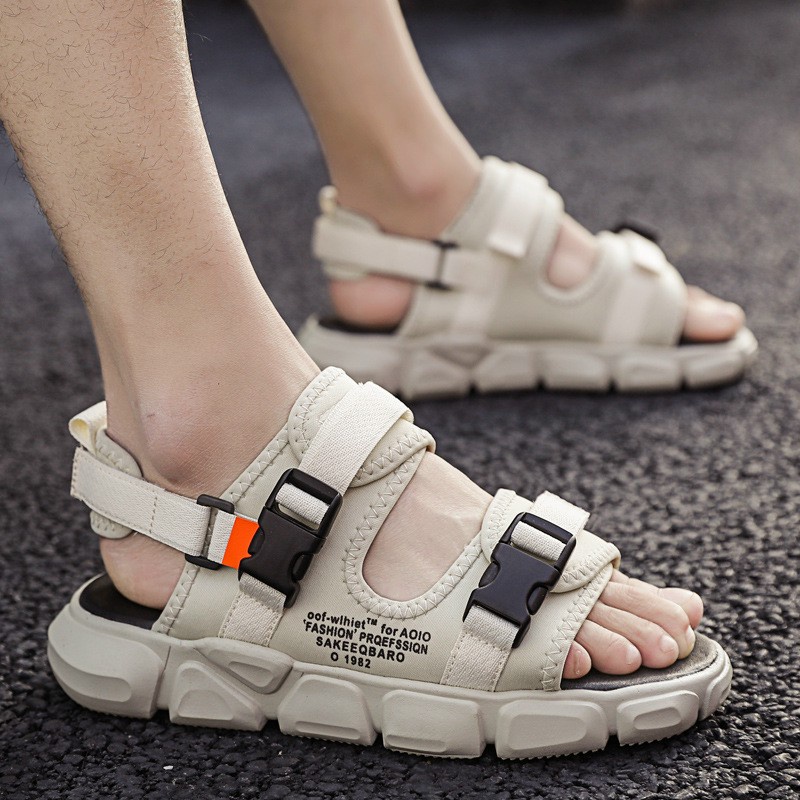 Dép sandal thể thao đi biển đế dày hấp thụ sốc chống trượt thời trang mùa hè dành cho nam