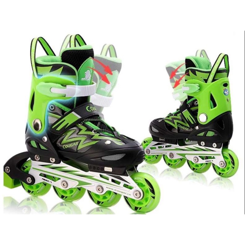 Giày trượt patin Cougar 835LSG không đèn màu xanh lá - bao giá thị trường