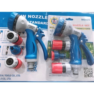 Vòi phun nước 7 chức năng kèm khớp nối C-mart