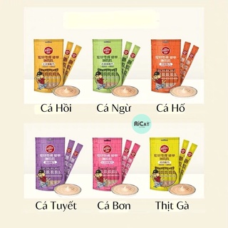 Súp Thưởng HAPPY 100 Cho Mèo Gói 5 Thanh x 14g