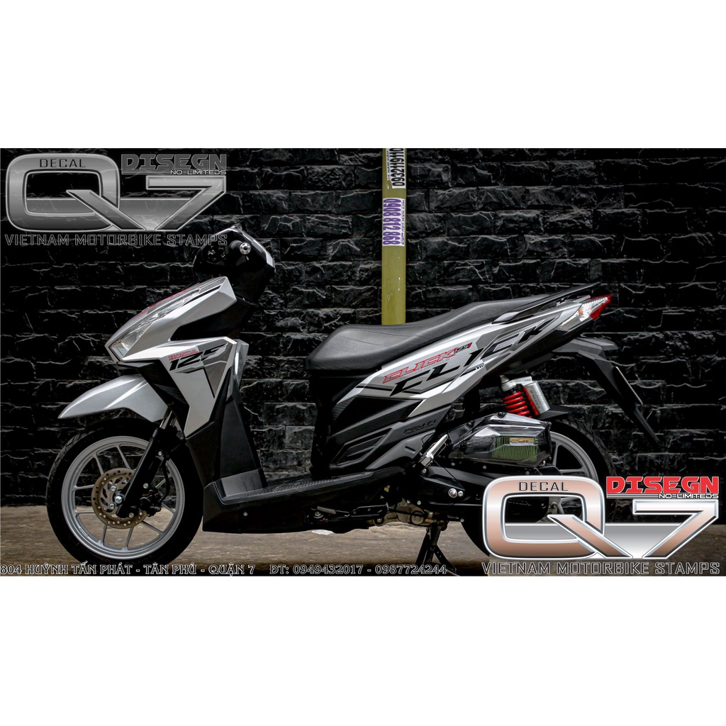 Tem rời vario 2016 - bạc đen - decalq7