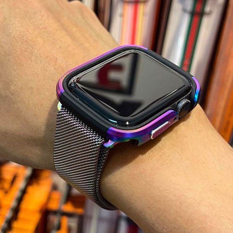 Ốp Bảo vệ Apple Watch Hợp Kim Nhôm Chống Va Đập, Khung Ôm Sát Máy Dành Cho Series 4/5/6/SE/7 Và Size 40/4144/45mm