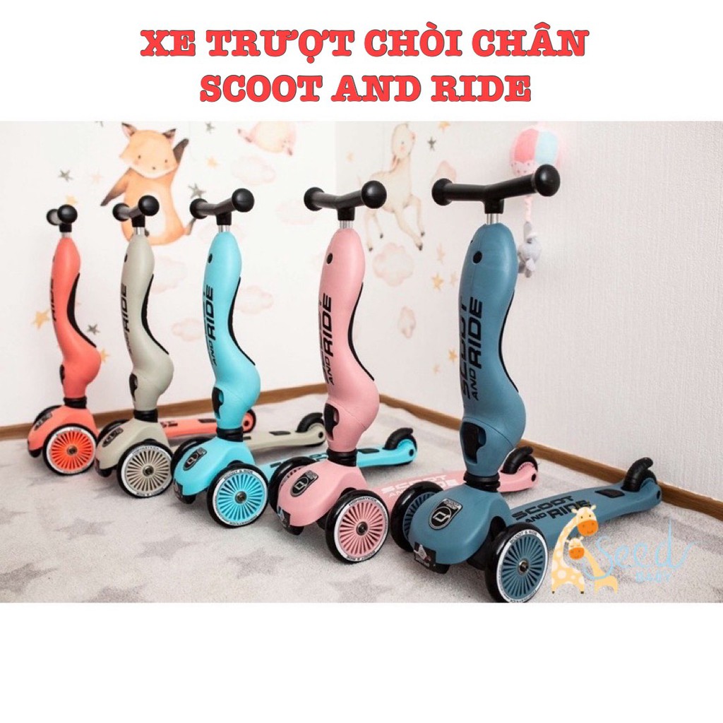 Xe trượt 2in1 Scoot and Ride Highwaytrick 1 cho bé 1-5 tuổi - SEED BABY