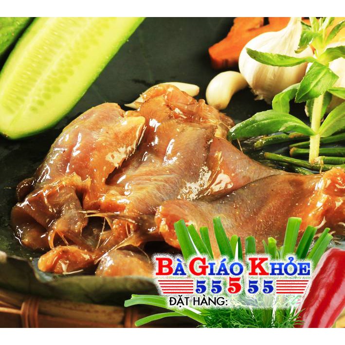 [ĐẶC SẢN AN GIANG] Mắm cá sặc nguyên con hiệu Bà Giáo Khỏe 55555 hủ 500Gram (BGK 55555) - Hàng chính hãng