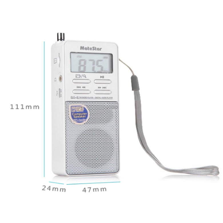 ĐÀI RADIO FM NGHE NHẠC MINI MATESTAR RA-3