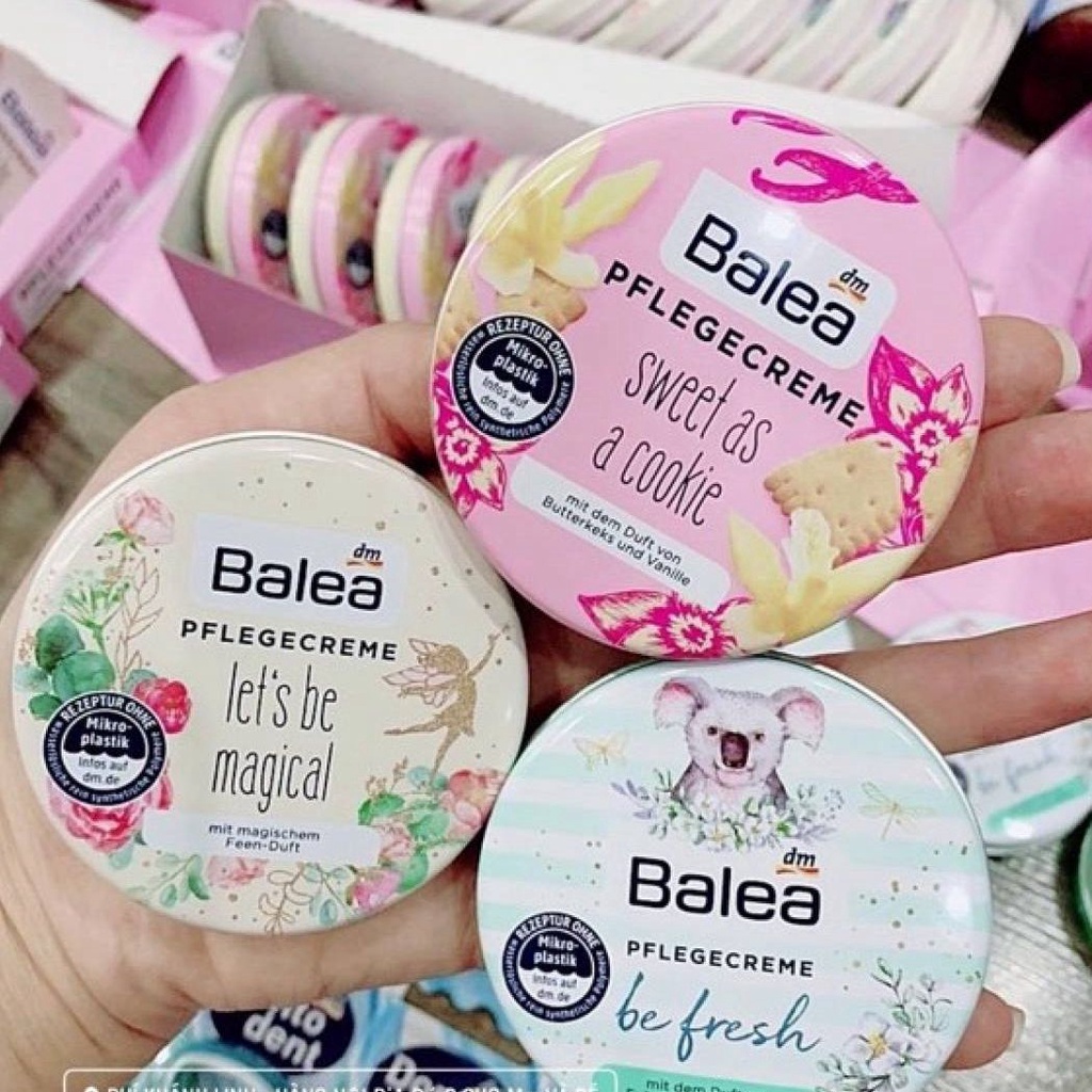 Kem dưỡng da Balea Pflegecreme Đức dưỡng da 3in1 cho mặt, môi và toàn thân, 30ml - Hàng nội địa Đức