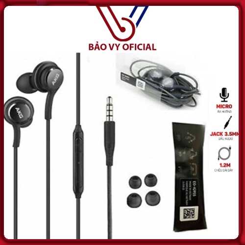 Tai nghe nhét tai SAMSUNG AKG S8 S10 chính hãng MADE IN VIETNAM tích hơp micro tẳng giảm âm lương chống ồn - BAOVY