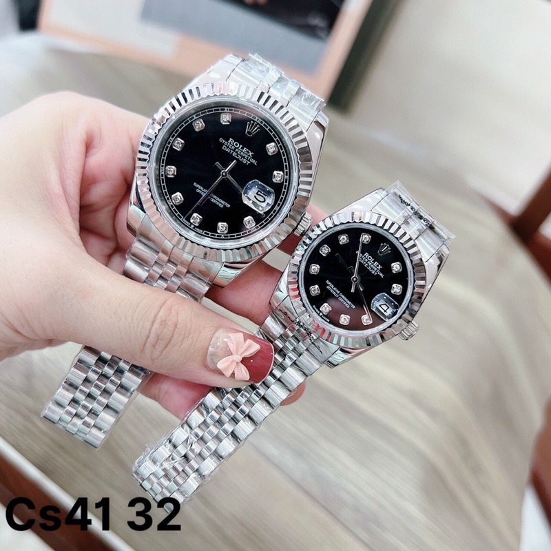 Đồng Hồ Nam Nữ 40/32mm - Đồng Hồ Rolex máy nhật - Bản Cao Cấp Bảo Hành 2 năm