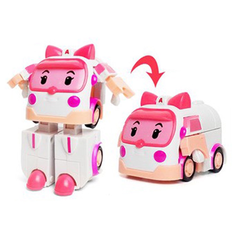 [Bộ 6 Hình ]_ Đồ Chơi Biến Hình Biệt Đội Xe Cứu Hộ Robocar Poli Cho Bé