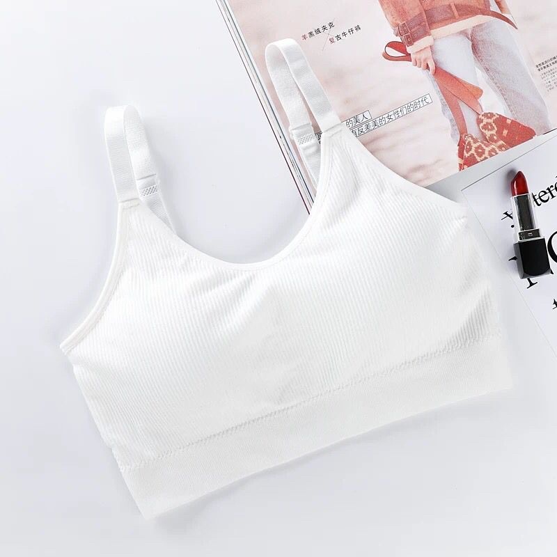Áo Bralette thể thao. Áo bra trơn phong cách thể thao năng động