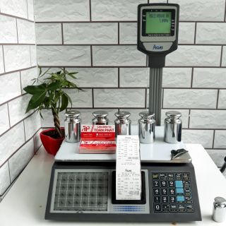 CÂN ĐIỆN TỬ TÍNH TIỀN - CÂN IN HÓA ĐƠN SIÊU THỊ ACLAS 30KG