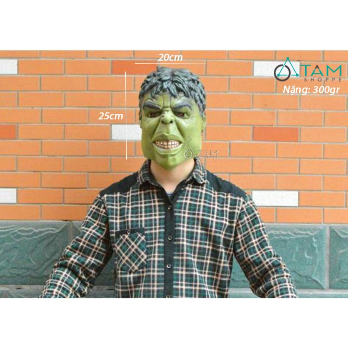 Mặt nạ Hulk Người khổng lồ xanh cao su HLW-MN-41