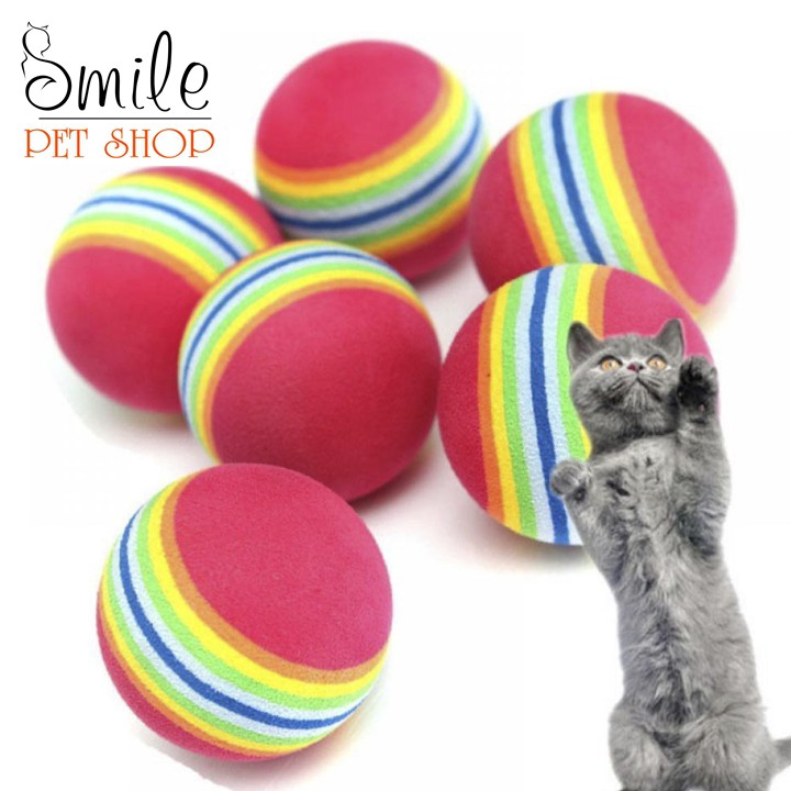 Quả bóng bằng mút cho mèo vờn bắt - Smile Pet Shop