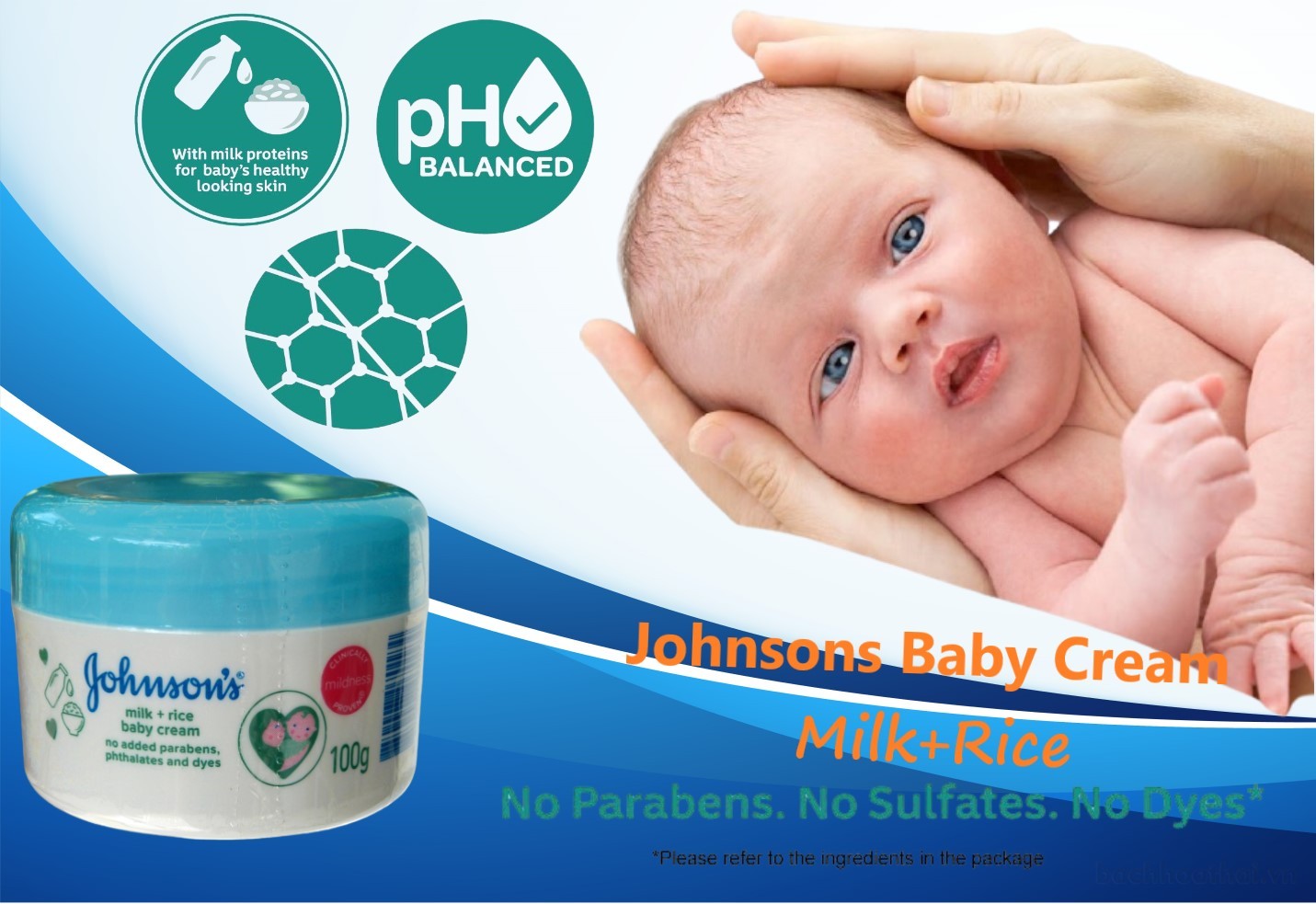 Kem dưỡng da sữa gạo JohnSoņ Milk + Rice Baby Cream Thái Lan