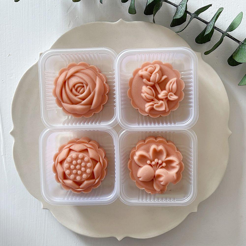 Khuôn Làm Bánh Trung Thu Hình Mèo May Mắn 3D Trang Trí Năm Mới