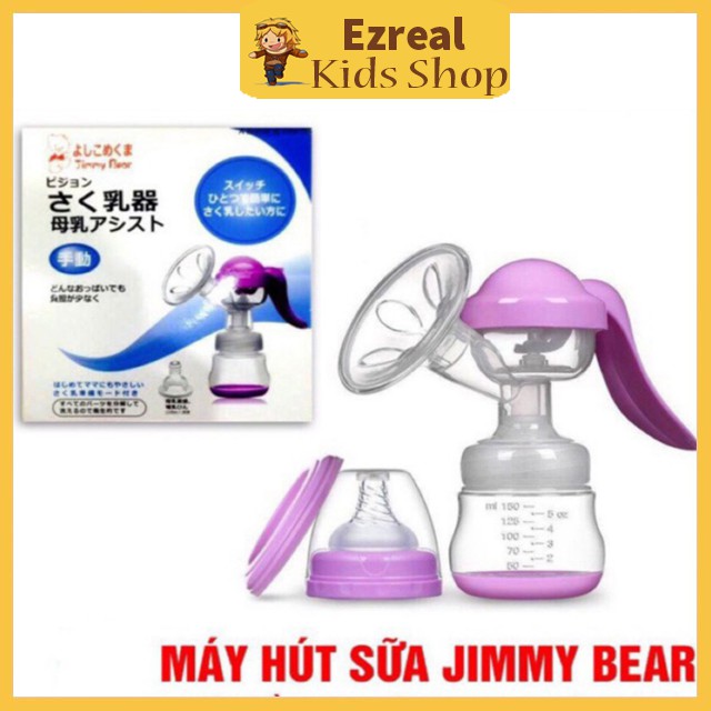 Máy Hút Sữa Cầm Tay Nhật Bản Jimmy Bear – Máy Vắt Sữa Bằng Tay Sau Sinh Cho Bé