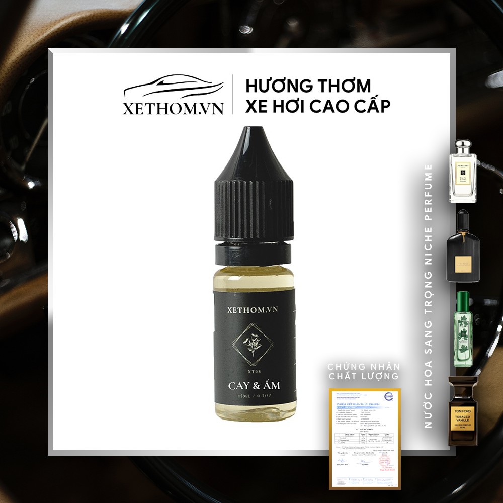 Nước hoa xe hơi cao cấp - Chai bổ sung - Refill mùi hương BLACK ORCHID - TOMFORD - chai refill 15ml [XETHOM.VN]