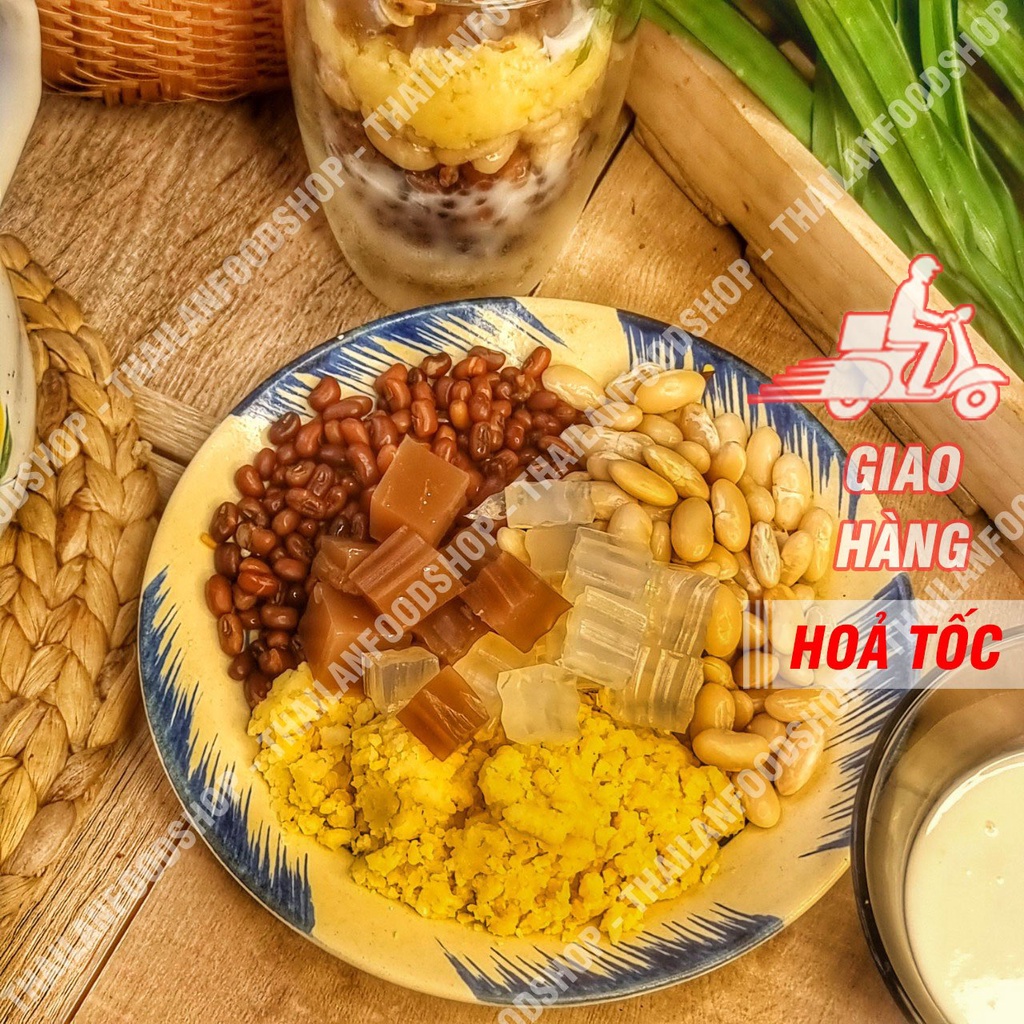 Set Chè Ba Màu Đầy Đủ Nguyên Liệu Nấu 10-12 Chén