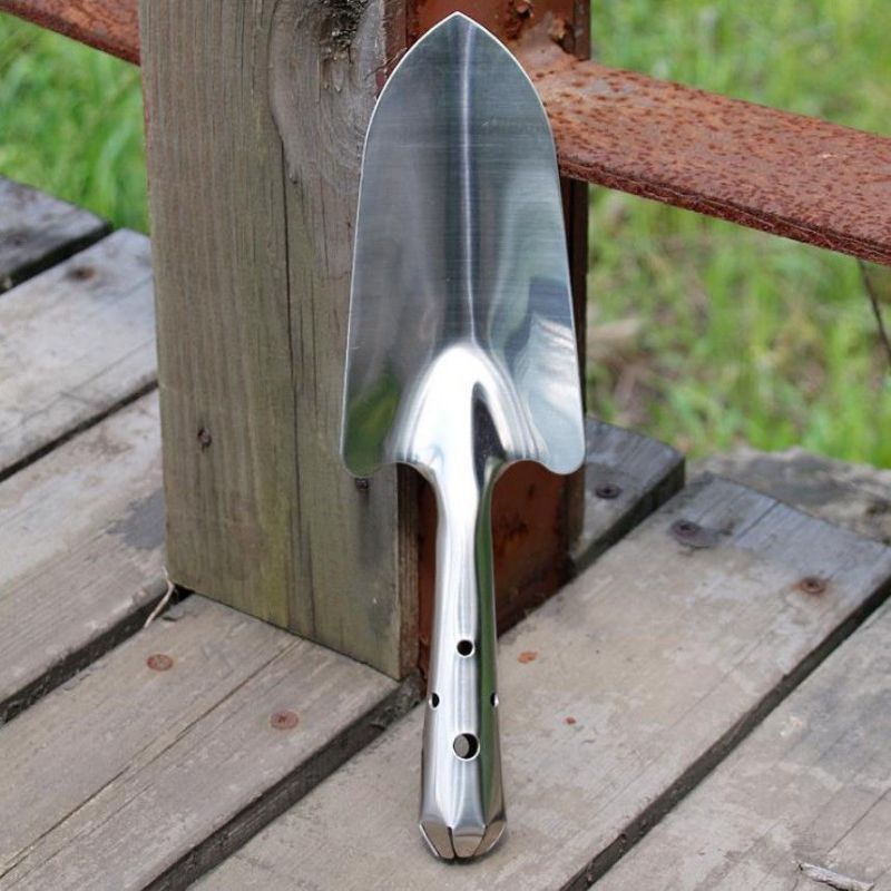 Xẻng inox làm vườn siêu bền, siêu chắc chuẩn inox sịn