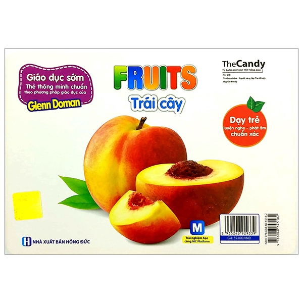 Sách - Flashcard Dạy Trẻ Theo Phương Pháp Glenn Doman - Trái Cây - Fruits