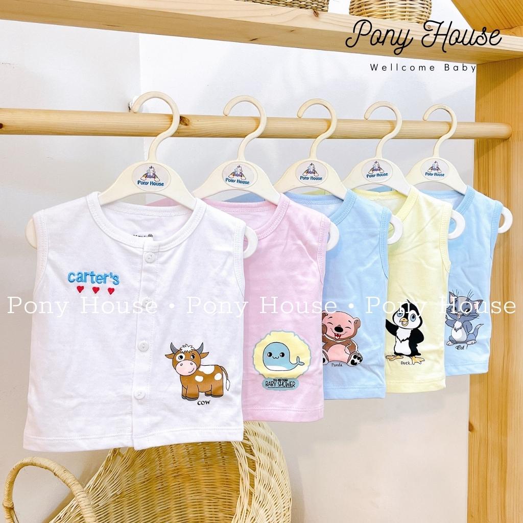 Áo Gile Carters Cotton 2 Lớp Cho Bé Trai Bé Gái Sơ Sinh