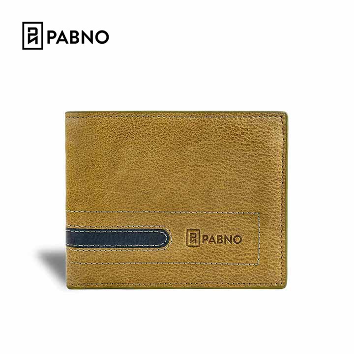 [MUA 1 ĐƯỢC 2]Ví Da Nam PABNO Chất Liệu Da Bò 100% Cao Cấp - PABNO VD61-TẶNG CÀ VẠT