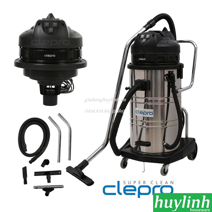 Máy hút bụi công nghiệp khô và ướt Clepro S1/30 - 30 lít