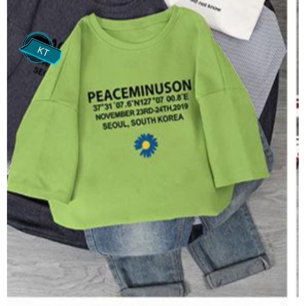 Áo phông Peaceminuson hoa cúc KTH0620