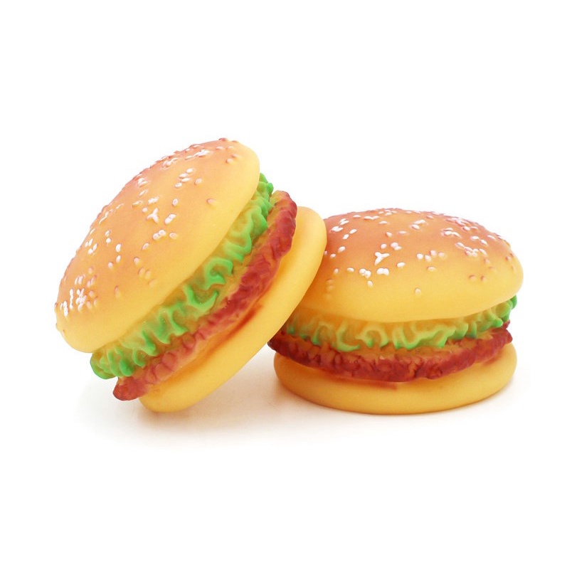 Bánh đồ chơi hamburger phát ra âm thanh Tăng cường khả năng vận động hoạt bát của thú cưng