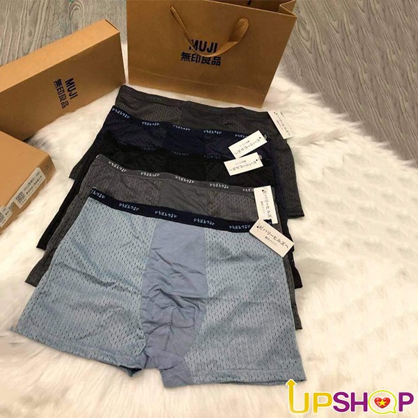 Hộp 5 Quần Sịp Đùi Muji Nam Thông Hơi Thoáng Khí