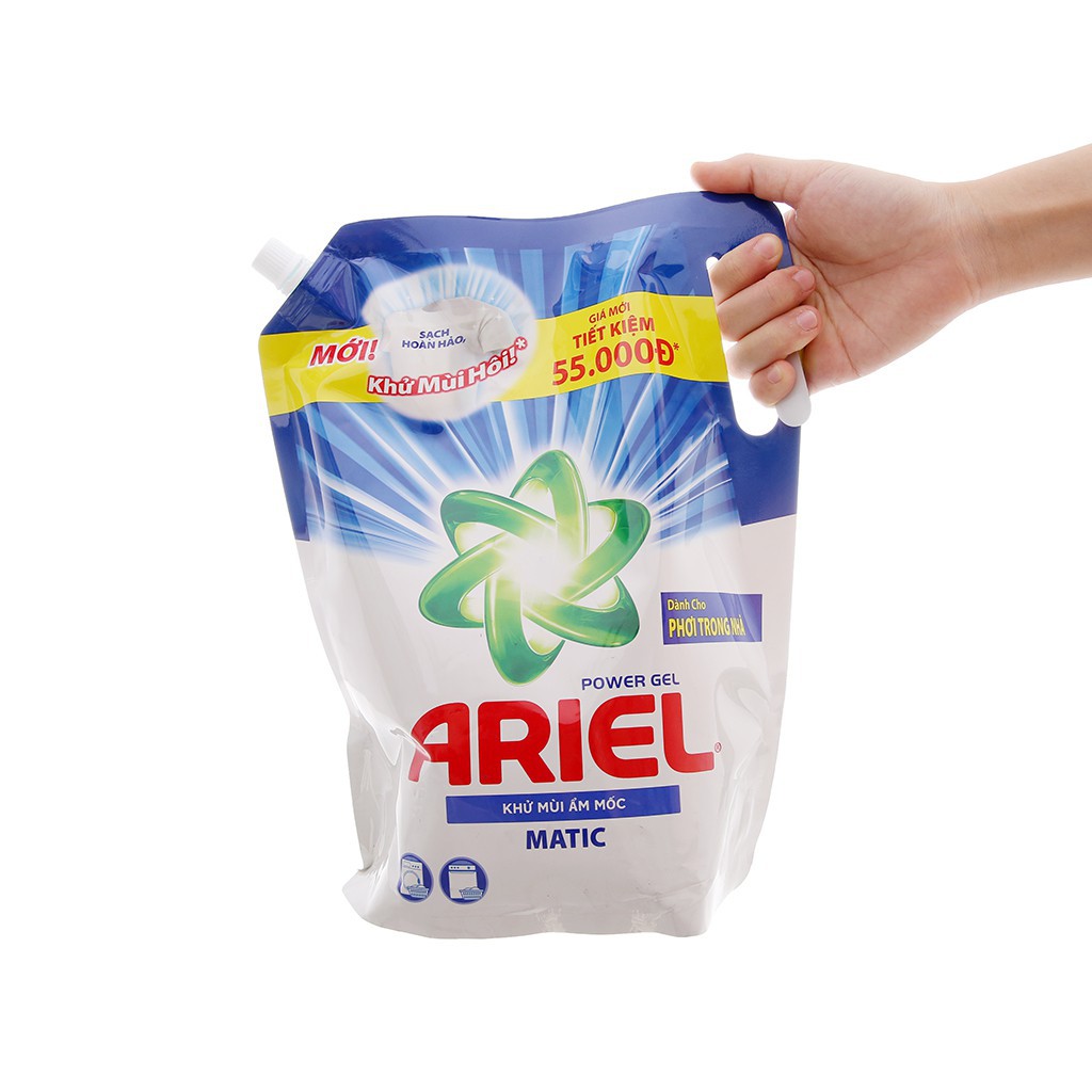 [GIẢM GIÁ SỐC] Nước giặt Ariel khử mùi ẩm mốc 2.15kg chai- sản phẩm chính hãng của P&G
